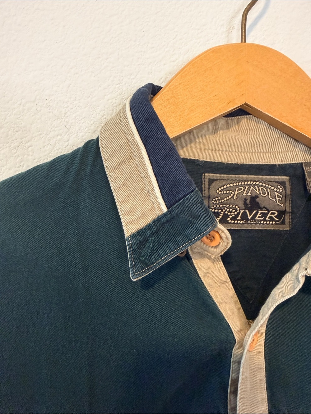 Vintage Cotton Spindle River Colorblock Corduroy Workwear Gorpcore Shirt Mens L - Picture 4 of 6